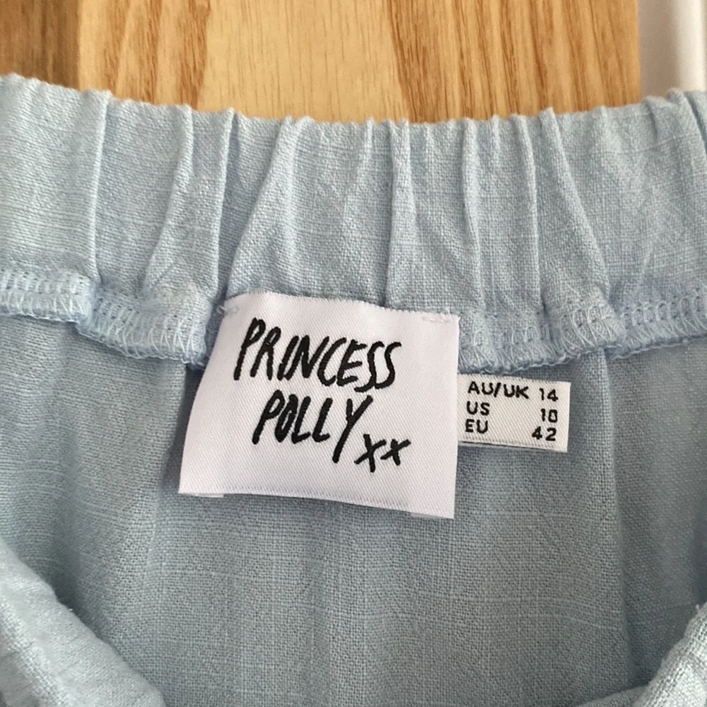 Baby Blue Flowy Skirt - Picture 2 of 2